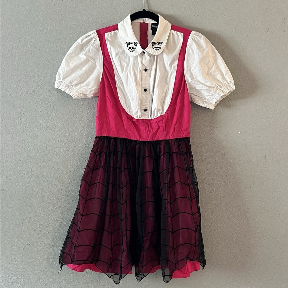 Hot Topic Monster High Draculaura Spiderweb Dress Womens S Mattel 2022